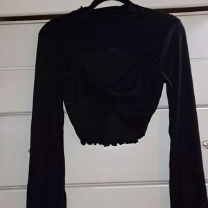 Black top with chest cut out